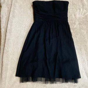 Ann Taylor Black Strapless Dress